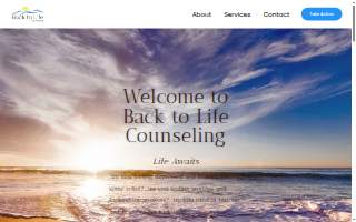 Back to Life Counseling website
