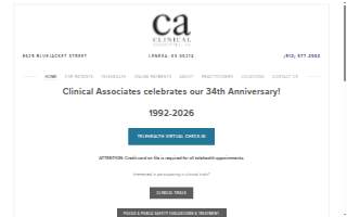 Clinical Associates PA website