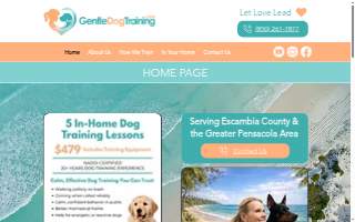 Gentle Dog Training website