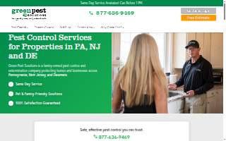Green Pest Solutions of Lenexa website