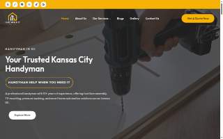Handyman In KC website