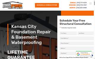 KC Pier Basement Waterproofing and Foundation Repair of Lenexa website