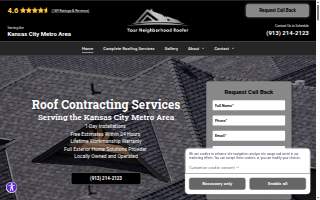 Your Neighborhood Roofer website