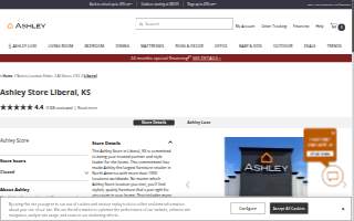 Ashley Store of Liberal website