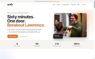 Breakout Lawrence website