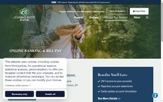 Community Bank website
