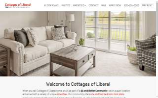 Cottages of Liberal Apartments website