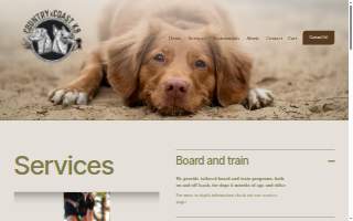 Country x Coast K9 Dog Training website