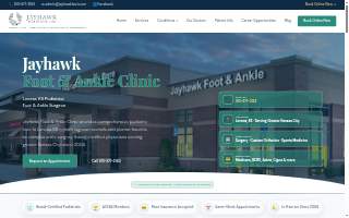 Jayhawk Foot & Ankle Clinic of Liberal website
