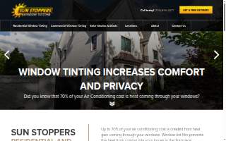 Sun Stoppers Window Tinting website