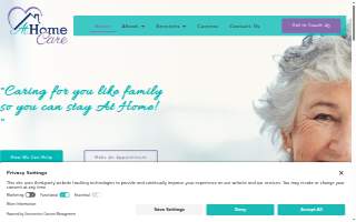 At Home Care website