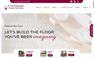 Canterbury Floor and Home website