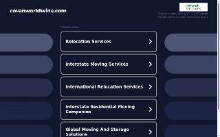 Covan World-Wide Moving website
