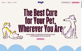 Digs Dog Care of Manhattan website