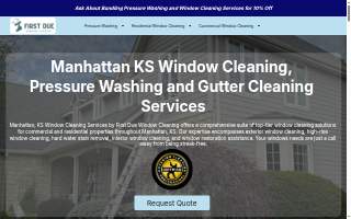 First Due Window Cleaning website