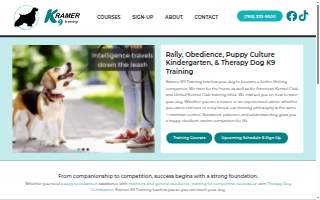Kramer K9 training website