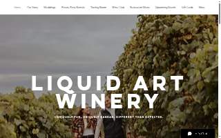 Liquid Art Winery & Restaurant website