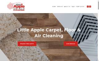 Little Apple Carpet, Floor & Air Cleaning website