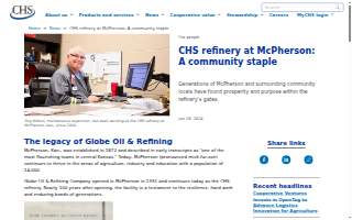 CHS Refinery at McPherson KS website
