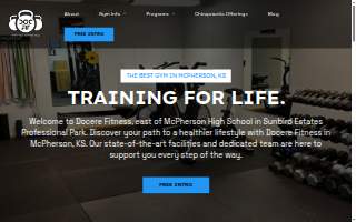 Docere Fitness website
