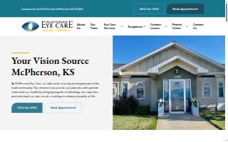 McPherson Eye Care website