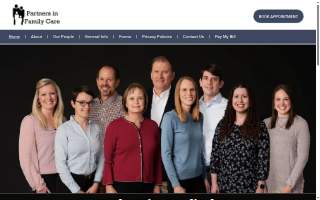 Partners In Family Care website