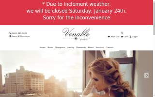 Venable Jewelers website