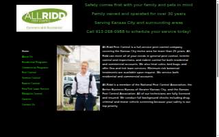 All-Ridd Pest Control website