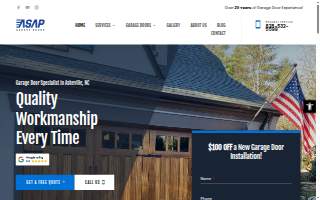 ASAP Garage Doors Repair website