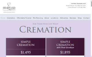 Heartland Cremation & Burial Society Overland Park Arrangement Center of Merriam website