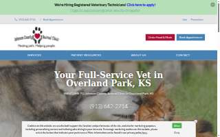 Johnson County Animal Clinic website