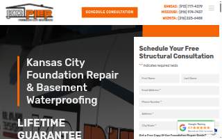 KC Pier Basement Waterproofing and Foundation Repair of Merriam website