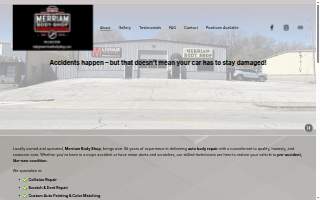Merriam Body Shop website