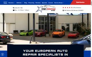 Star European Repair website