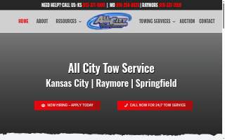 All City Tow Service website