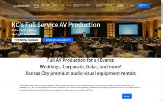 Audio Rent KC website
