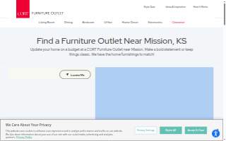 CORT Furniture Outlet of Mission website