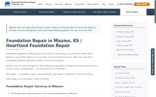 Heartland Foundation Repair website
