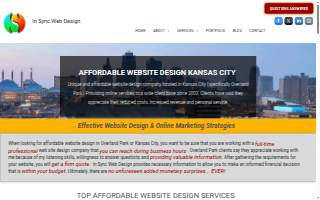 In Sync Web Design website