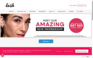 Lash Wax Spa website