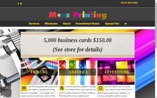 Moss Printing of Merriam website