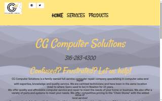 C G Computer Solutions website