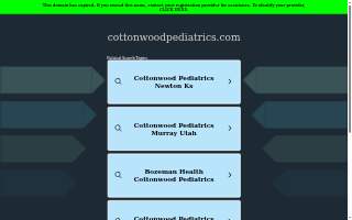 Cottonwood Pediatrics website