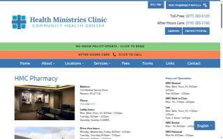 Health Ministries Clinic Pharmacy website