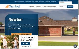 Heartland Credit Union website