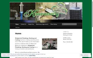 Kirkpatrick Plumbing, Heating, & Cooling website