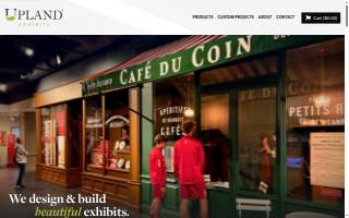 Upland Exhibits website