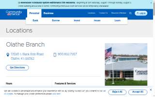 CommunityAmerica Credit Union of Olathe website