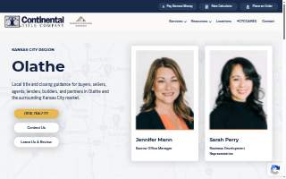 Continental Title Company - Olathe website