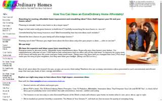 Extraordinary Homes website